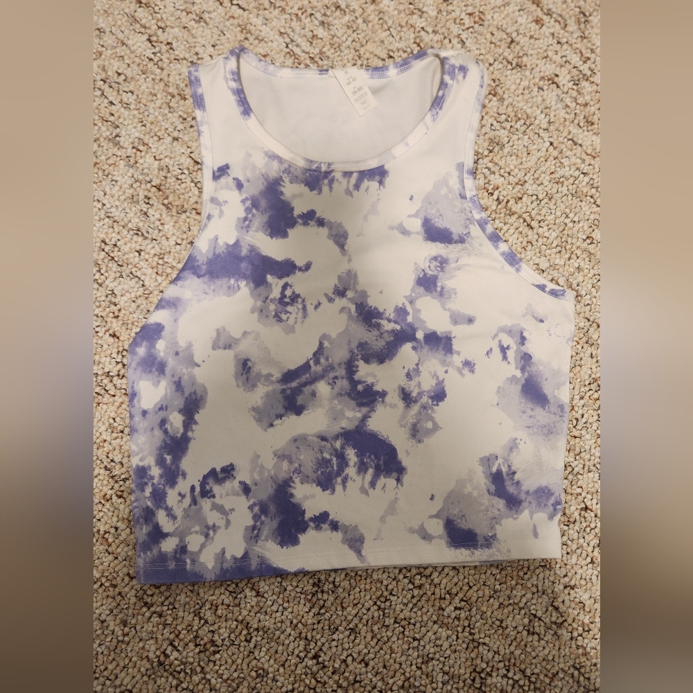 Balance Collection Purple and White Tank Top